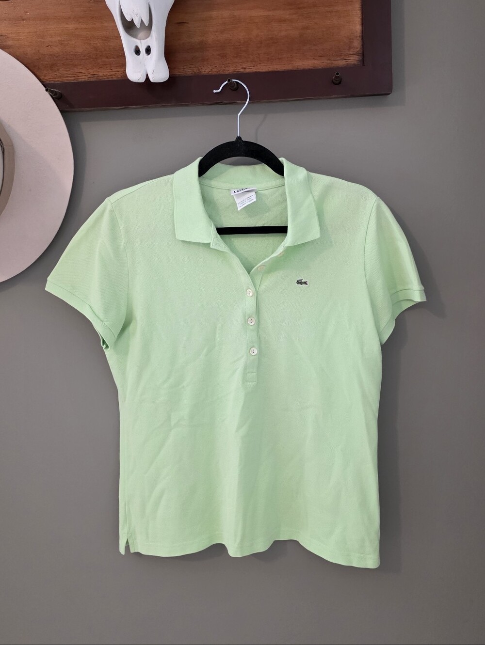 Lacoste Green Polo Preppy Collegiate School Back to School